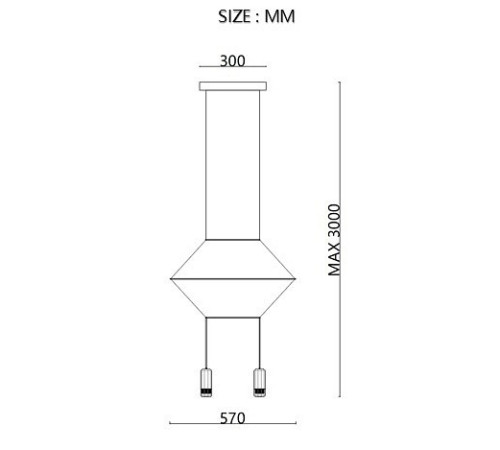 Подвесной светильник Imperiumloft Via Wireflow polyhedral Via01