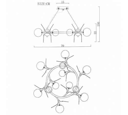 Подвесная люстра Imperiumloft MATISSE MATISSE-R01
