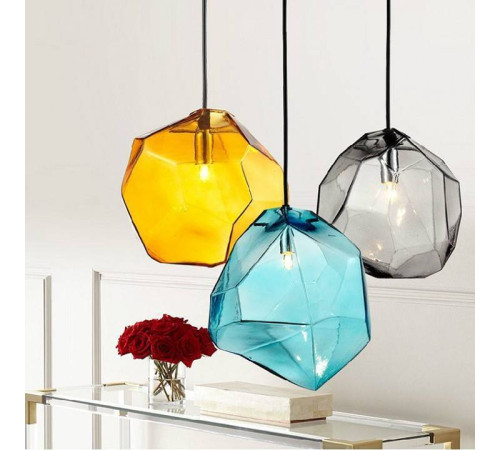 Подвесной светильник Imperiumloft Color Ice Cube Pendant Jevio Янтарный JEVIO01