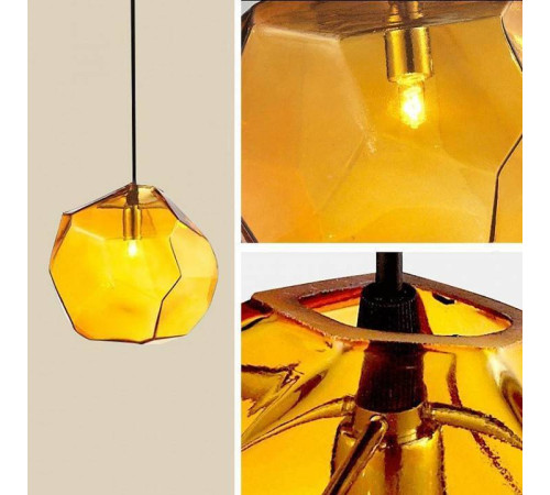 Подвесной светильник Imperiumloft Color Ice Cube Pendant Jevio Янтарный JEVIO01