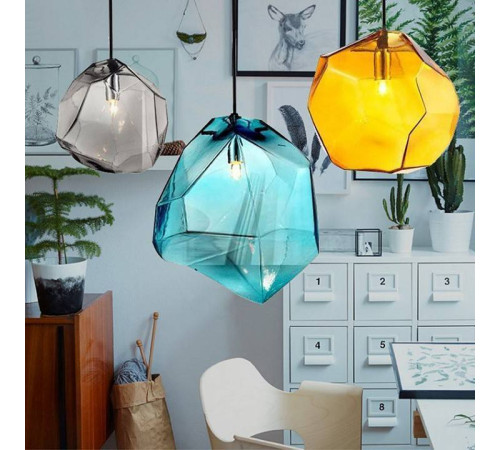 Подвесной светильник Imperiumloft Color Ice Cube Pendant Jevio Янтарный JEVIO01