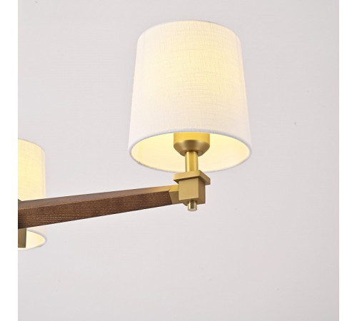 Люстра на штанге ImperiumLoft Jorgenson White/Dark wood STAVRA01