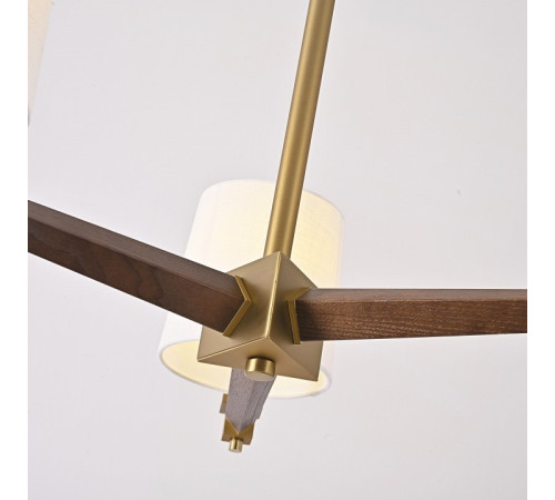 Люстра на штанге ImperiumLoft Jorgenson White/Dark wood STAVRA01