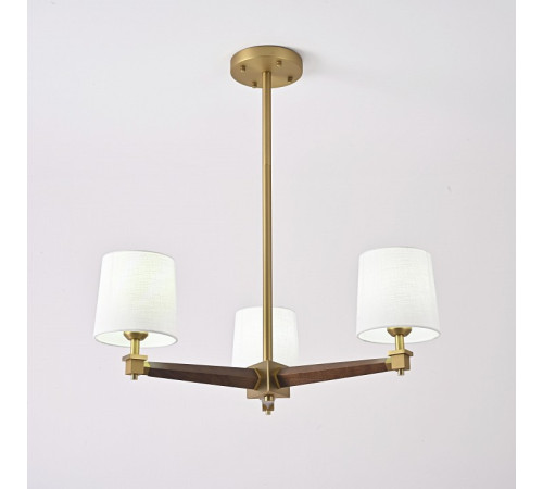 Люстра на штанге ImperiumLoft Jorgenson White/Dark wood STAVRA01