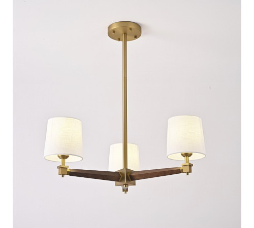 Люстра на штанге ImperiumLoft Jorgenson White/Dark wood STAVRA01