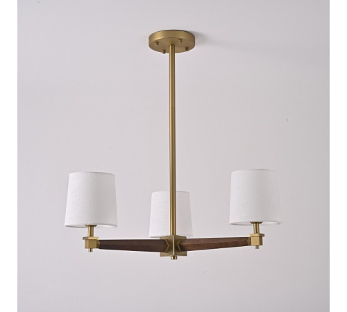 Люстра на штанге ImperiumLoft Jorgenson White/Dark wood STAVRA01