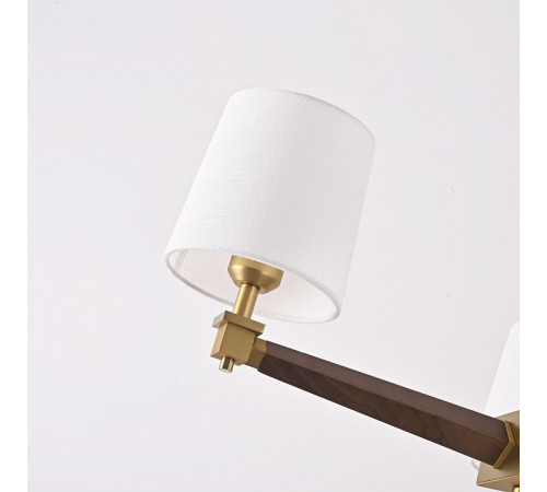 Люстра на штанге ImperiumLoft Jorgenson White/Dark wood STAVRA01