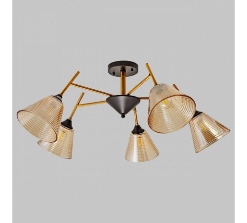 Люстра на штанге Imex MD.4250 MD.4250-5-S-COP+BK