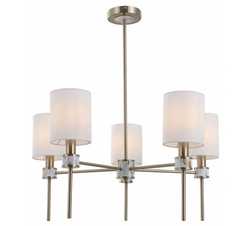 Люстра на штанге Indigo Poesia 13035/5R Brass