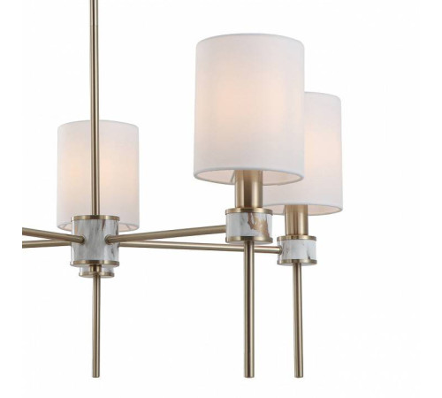 Люстра на штанге Indigo Poesia 13035/5R Brass