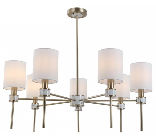 Люстра на штанге Indigo Poesia 13035/8R Brass