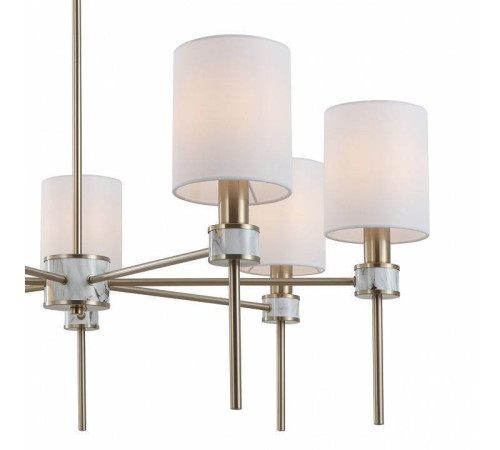 Люстра на штанге Indigo Poesia 13035/8R Brass