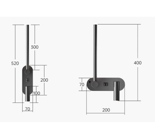Бра Inodesign Botolf INO_Botolf Black 44.4054