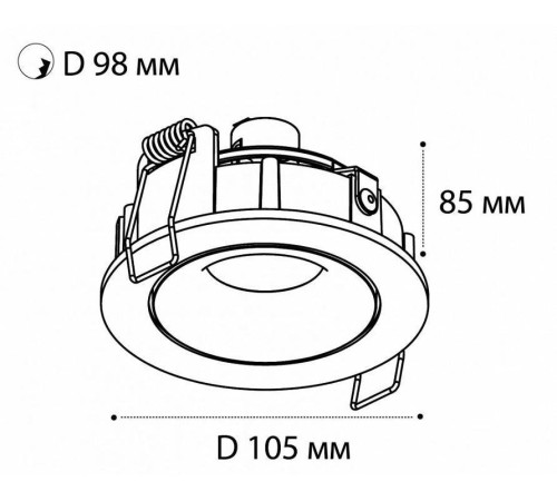 Встраиваемый светильник Italline DE-200 DE-200 white