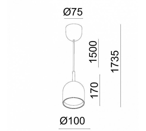 Подвесной светильник Italline DE DE-314 black