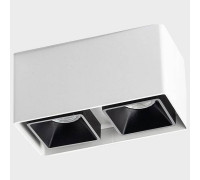 Накладной светильник Italline FASHION FX2 white + FXR black 2 шт. FASHION FX2 white + FASHION FXR black - 2шт.