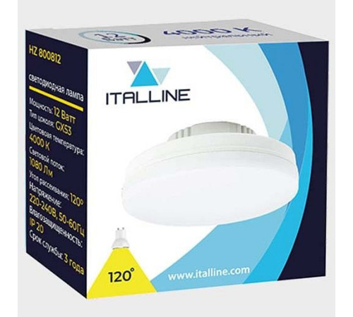 Лампа светодиодная Italline GX53 12Вт 4000K HZ 800812