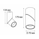 Накладной светильник Italline M03-0106 M03-0106 black