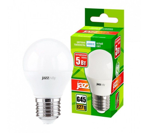 Лампа светодиодная Jazzway PLED-ECO-G45 5w E27 4000K