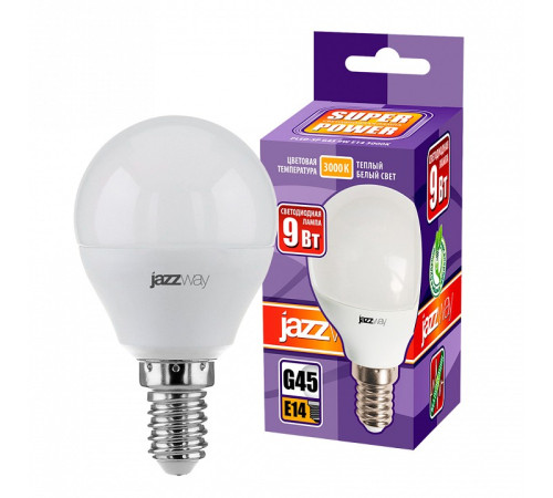 Лампа светодиодная Jazzway PLED-SP G45 9W E14 3000K