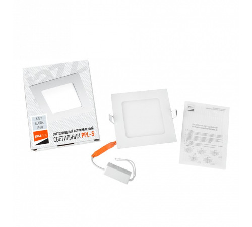 Встраиваемый светильник Jazzway PPL-S 6W 4000K IP40 WH