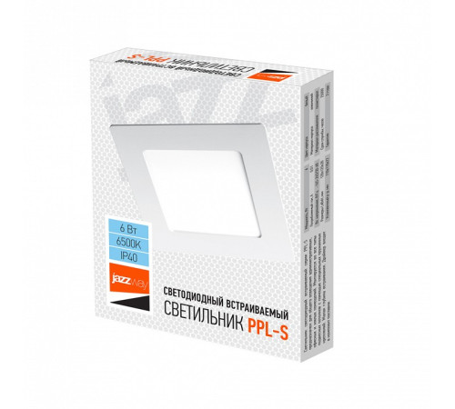 Встраиваемый светильник Jazzway PPL-S 6W 6500K IP40 WH