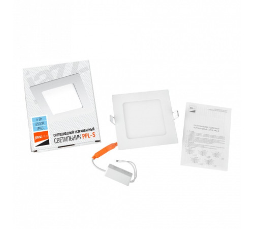 Встраиваемый светильник Jazzway PPL-S 6W 6500K IP40 WH