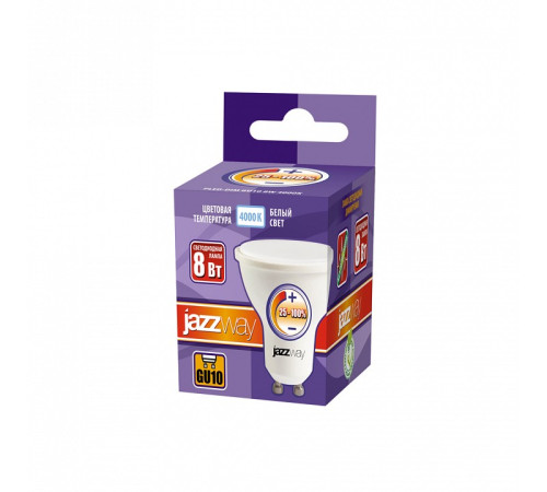 Лампа светодиодная Jazzway PLED- DIM GU10 8w 4000K