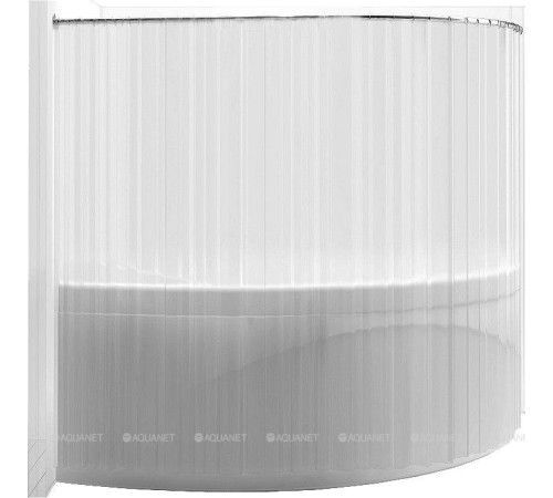 Карниз для ванны Aquanet Jersey дуга 1700x900 мм нержавеющая сталь 00177986