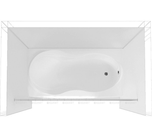 Карниз для ванны прямой Aquanet 170 см 00156495