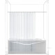 Карниз для ванны прямой Aquanet 170 см 00156495