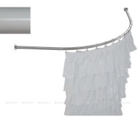 Карниз для ванны Aquanet Sarezo дуга 1600x1000 мм нержавеющая сталь белый 00241558