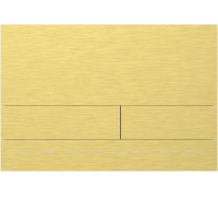 Кнопка смыва пневматическая Allen Brau Infinity Slim сталь брашированное золото PVD 9.20008.GB