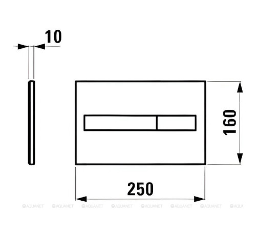 Клавиша смыва Laufen LIS белая 8.9566.1.000.000.1
