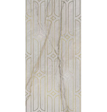Декор Kerama Marazzi Ифран серый светлый глянцевый обрезной 60x119.5x0.9 см KMD3STA029BR