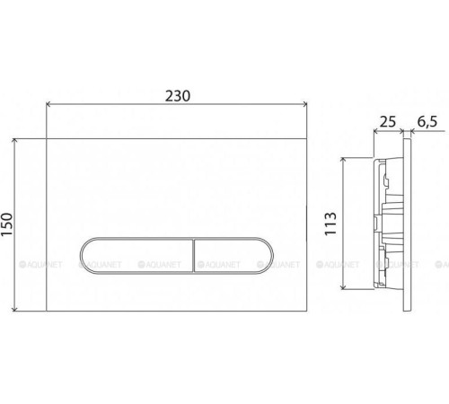Кнопка смыва BelBagno Prospero черный матовый BB007-PR-NERO.M
