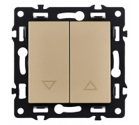Выключатель для жалюзи без рамки Kollinger Asthetik AS-013GD