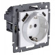Розетка с заземлением и со шторкой и 2хUSB type A и C, без рамки Kollinger REA-004WH