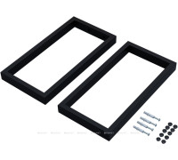 Комплект кронштейнов Aquanet Магнум 450х230х40 мм 2 шт. черный матовый 00320677