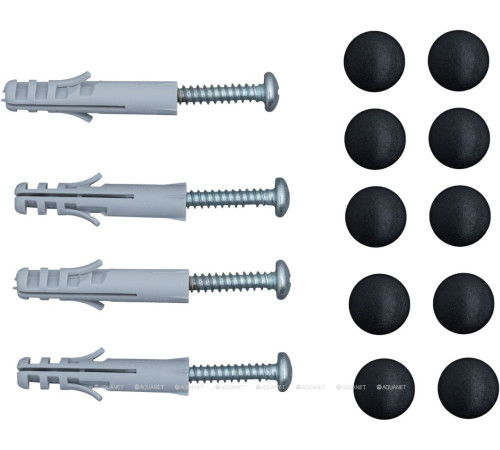 Комплект кронштейнов Aquanet Магнум 450х230х40 мм 2 шт. черный матовый 00320677