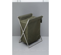 Набор Allen Brau Priority корзина брашированная сталь и мешок оливковый 312048