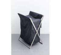 Набор Allen Brau Priority корзина брашированная сталь и мешок серый 312046