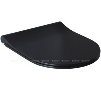 Сиденье для унитаза Allen Brau Priority Smartfix Soft-Close черный матовый 4.31004.31