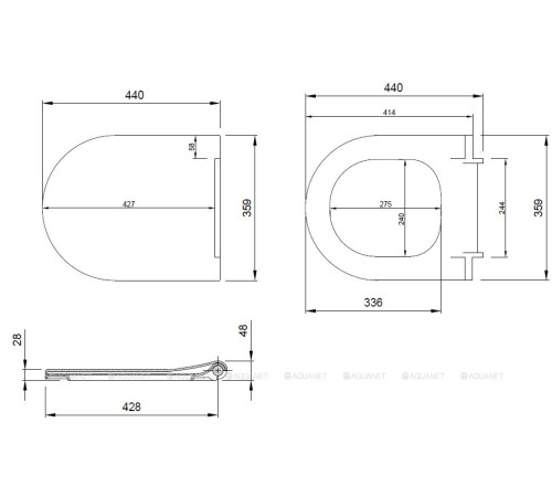 Сиденье для унитаза Allen Brau Priority Smartfix Soft-Close черный матовый 4.31004.31