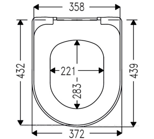 Крышка-сиденье для унитаза Villeroy & Boch Antao Pure Black 8M67S1R7