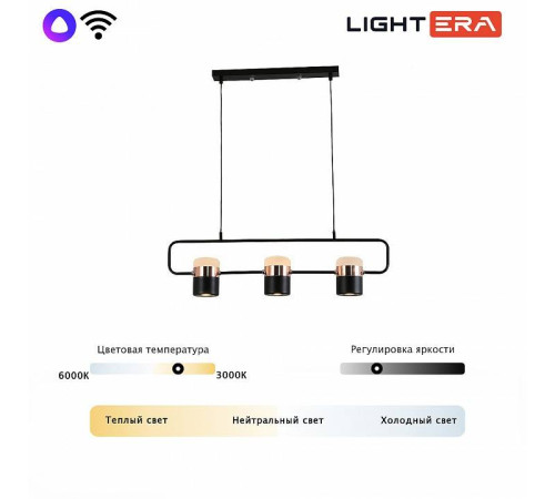 Подвесной светильник LIGHTERA Rudolf LE114L-3B SMART