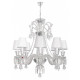 Подвесная люстра Loft It Zenith 8 ламп белая 10210/8 White