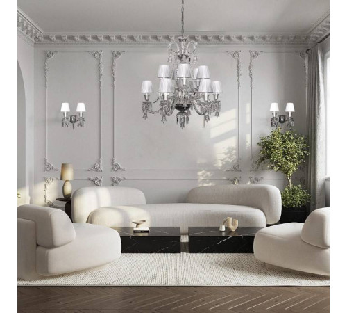 Подвесная люстра Loft It Zenith 8 ламп белая 10210/8 White