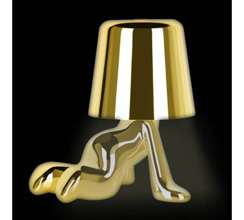 Настольная лампа декоративная Loft It Brothers золотая 10233/A Gold