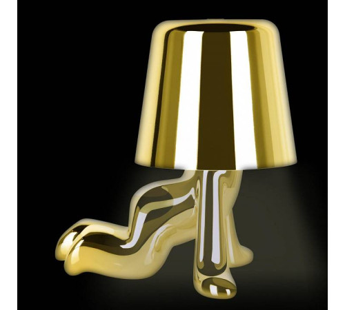 Настольная лампа декоративная Loft It Brothers золотая 10233/A Gold